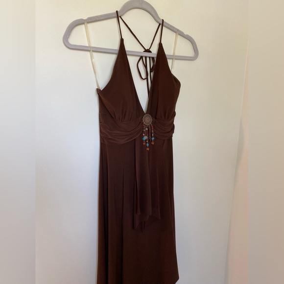 NWT Brown Boho Dress - Picture 3 of 9